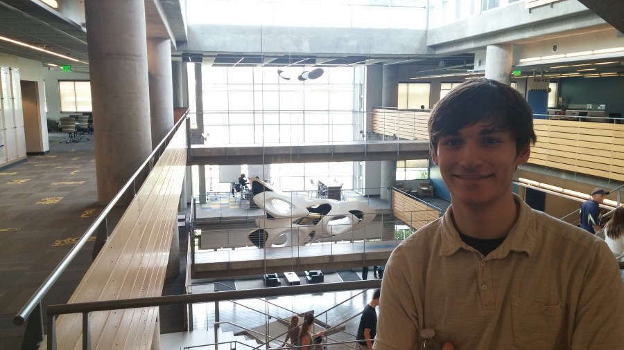 Luke at Clough Commons, Georgia Tech, July 17, 2015.